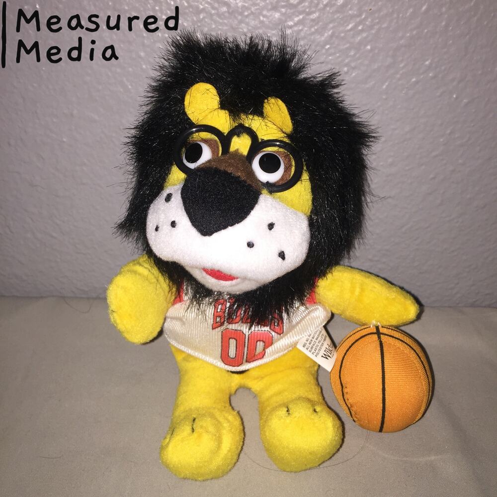 Plush NBA Chicago Bulls Hubert Lion 8" Bmo Harris Bank Stuffed Animal Good Shape